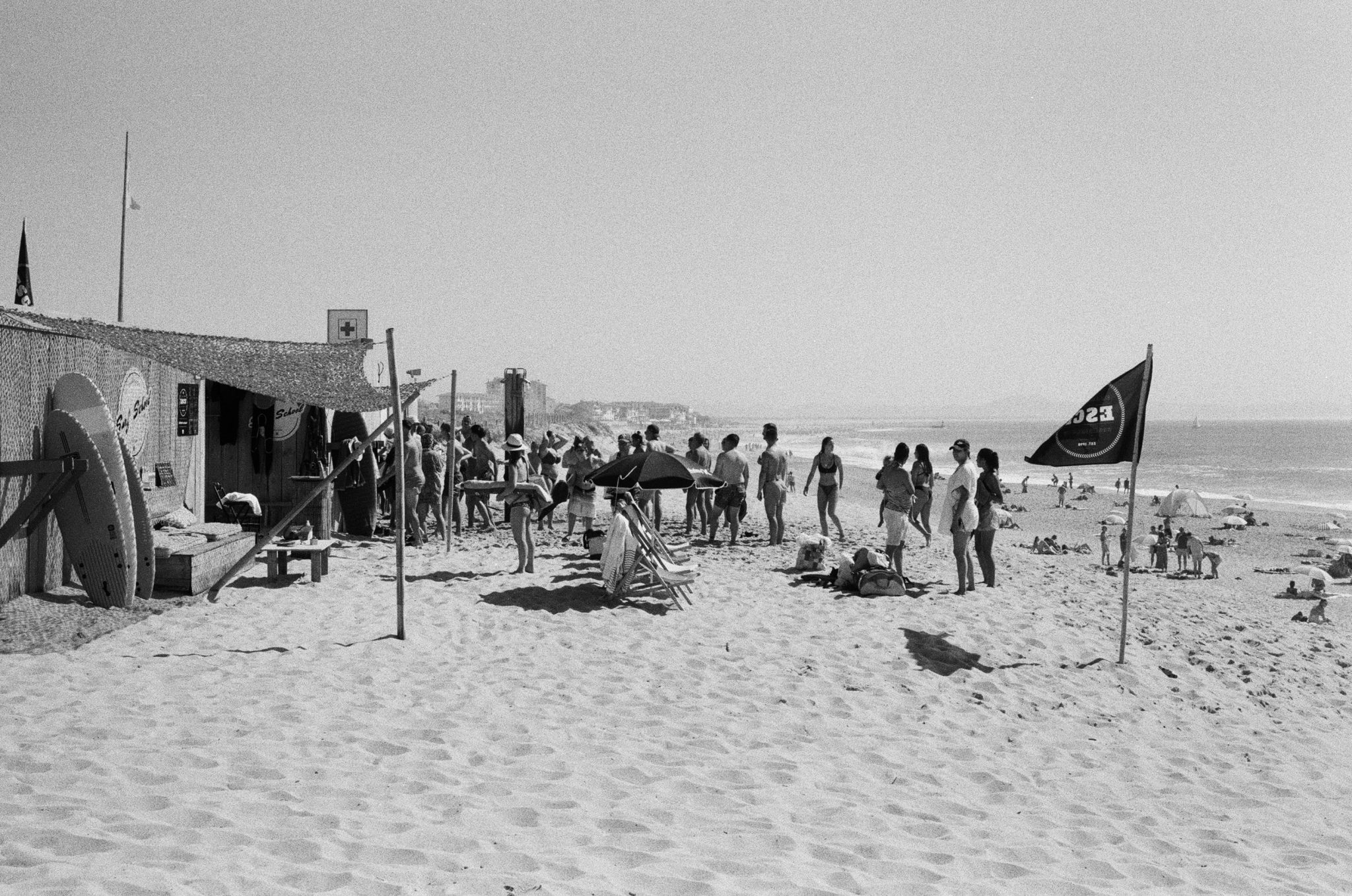 Nicolas Dumoulin Photo noir et blanc - Hossegor plage Les Gravières